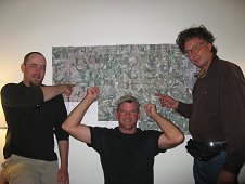 Mifflin Expedition - Satellite map with Eric Wichman, Greg Hupe and Michael Cottingham.