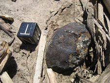 Mifflin Expedition - Greg's 30.3 gram meteorite found on May 4, 2010.