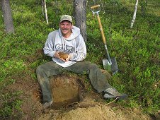 Muonionalusta Expedition - Happy meteorite hunter.