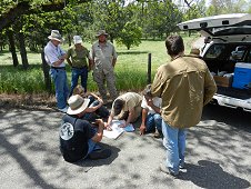 Sutter's Mill Expedition - Group getting to know the recovery areas.