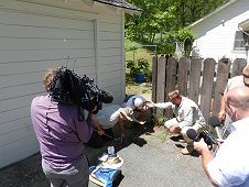 Sutter's Mill Expedition - The BBC News crew was filming minutes after the recovery!