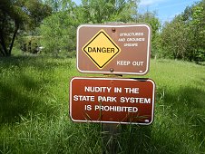 Sutter's Mill Expedition - Somehow I think this sign is not intended for meteorite hunters at Sutter's Mill.