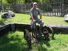 Sutter's Mill Expedition - Greg tries out the old contraption.
