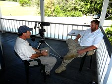 Sutter's Mill Expedition - Mike Farmer gets interviewed for a documentary.