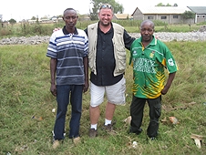 Thika, Kenya Expedition - Mike with our Kenyan guide and driver.