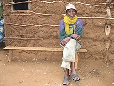 Thika, Kenya Expedition - Older gentleman just kicking back watching all the meteorite hunters.