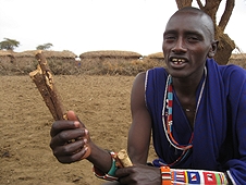 Thika, Kenya Expedition - Medicine man teaching us the power of this stick.