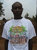Thika, Kenya Expedition - Stanley likes his Fantasy Fest T-shirt!