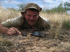 Whetstone Mountains Expedition - Greg with 101.9 gram stone.